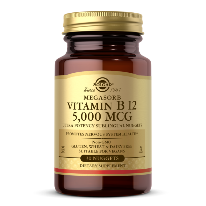 Solgar Vitamin B12  Megasorb 5000 mcg, 60 шт.